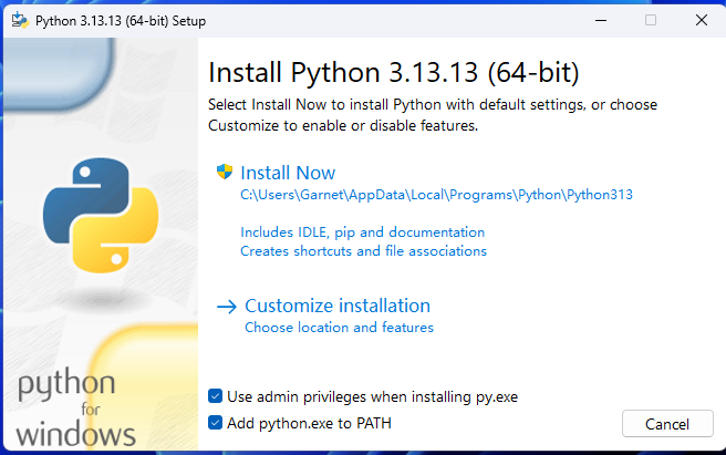 python install important check